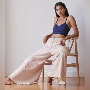 Free People Movement ‘Solid Borderline’ Wide Leg Pant in Sandstone size XS